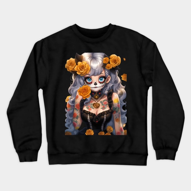 La Catrina Crewneck Sweatshirt by Absinthe Society 